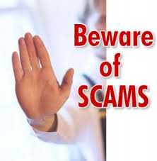 Several scams to avoid