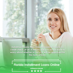 Woman applying for Florida Installment Loans Online
