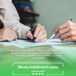 Woman applying for Illinois Installment Loans