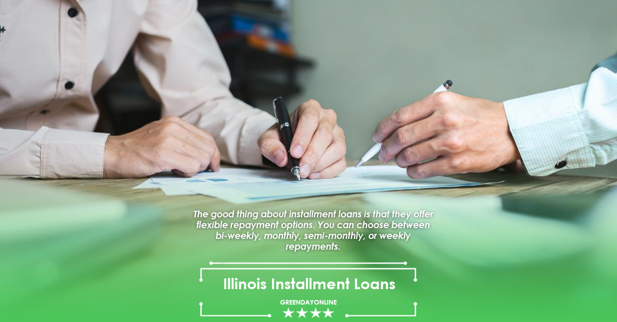 Woman applying for Illinois Installment Loans