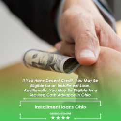 Hans shaking agreeing over installment loans Ohio
