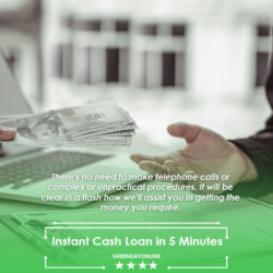 Person applying for Instant Cash Loan in 5 Minutes