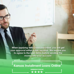 Man applying for Kansas Installment Loans Online