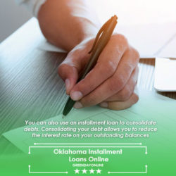 Person applying for Oklahoma Installment Loans Online