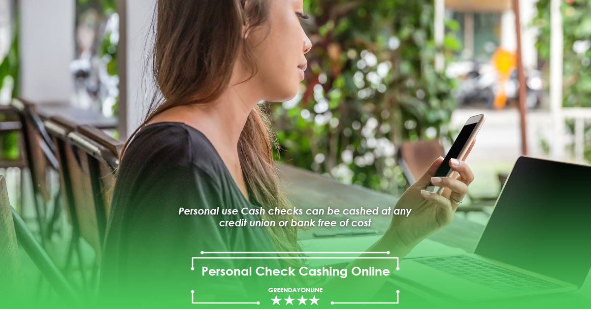 Personal Check Cashing Online