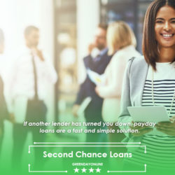 Woman applying for Second Chance Loans