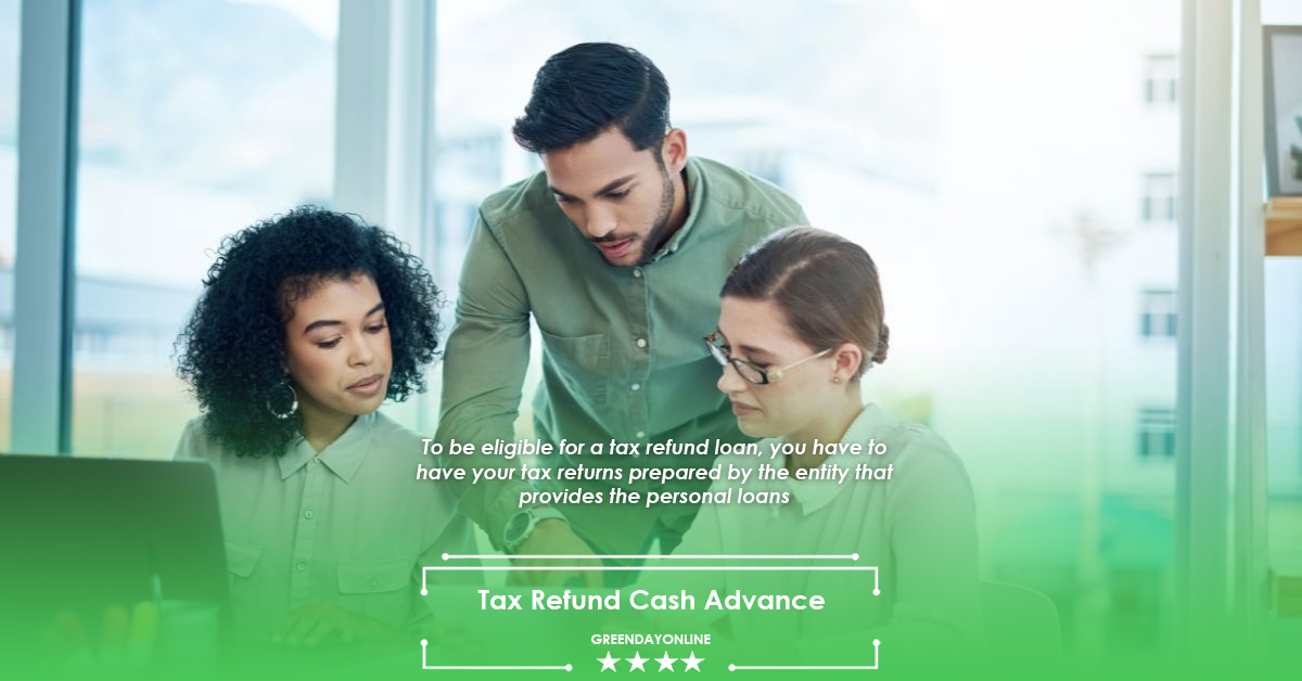 A group of people looking for tax refund cash advance emergency loans near me