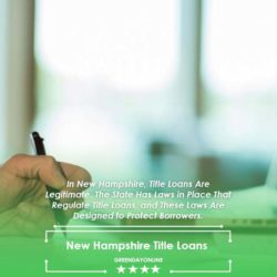 A person applying for a New Hampshire payday loan online using a laptop
