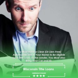 A man in a suit and tie looking for a Wisconsin title loan lender.