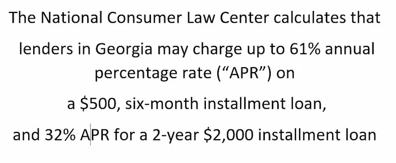 Installment loans in Georgia stats